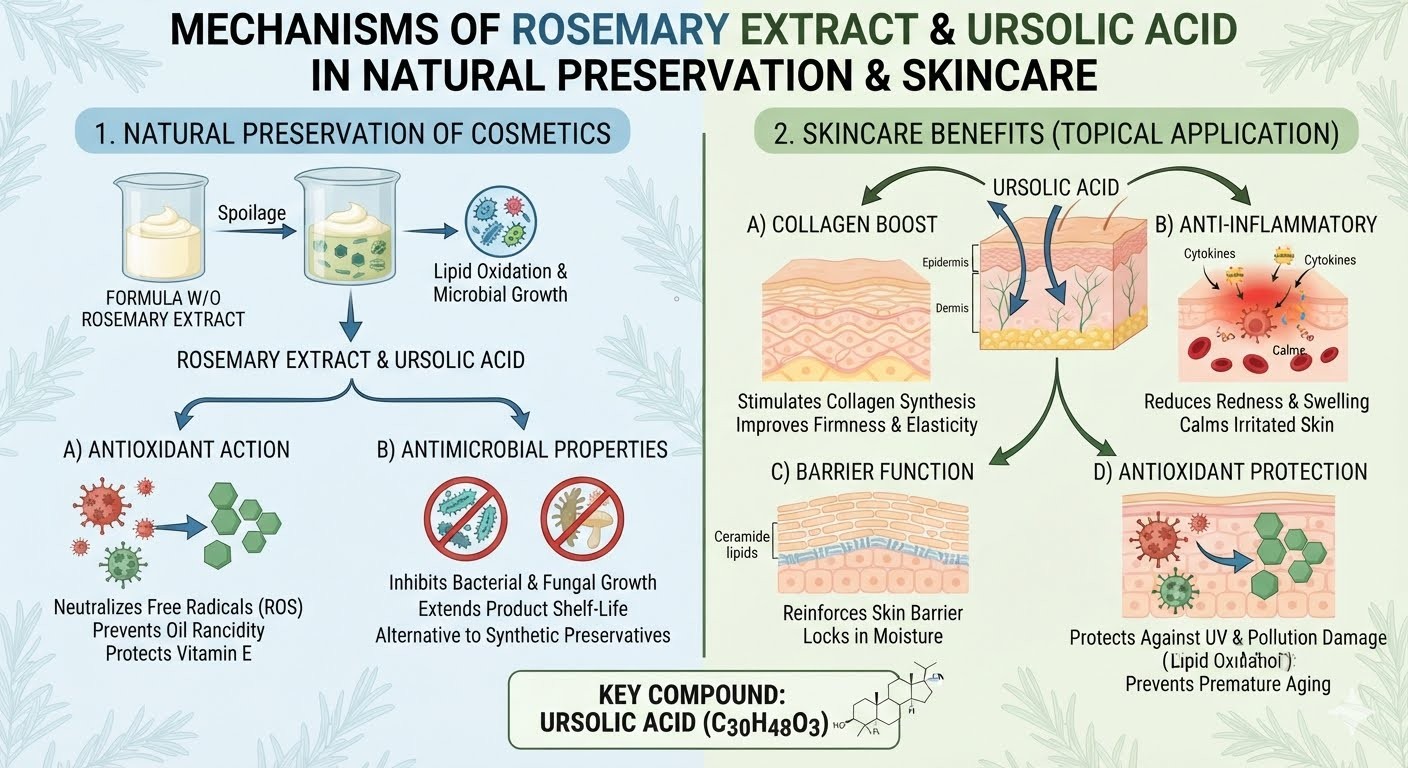 rosemary extract ursolic acid 25 98%hplc natural anti oxidant/cosmetic material rosmarinus officinalis extract